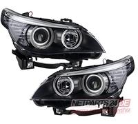 Johns, Juego de faros halógenos para BMW Serie 5 E60 E61 a partir de 07 - H7 H7 Li Re con LWR