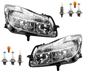 Johns, Juego de faros para Opel Insignia 07/08-09/13 H1/H7 izquierda y derecha con bombillas