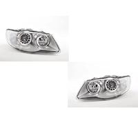Johns, Juego de faros para Volkswagen Touareg (7L) 01/07 - 05/10 H9/H7, juego izquierdo y derecho
