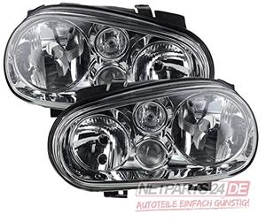 Johns, Juego de faros para VW Golf IV 1J1 1997-2003 como juego H7/H1/H3 li+re.