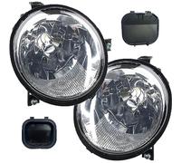 Johns, Juego de faros principales izquierdo y derecho, apto para VW Lupo 6X 09/98-07/05 H4