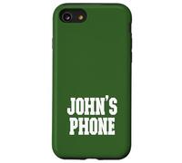 John's Phone John Nombre Personalizado Blanco Verde Carcasa para iPhone SE (2020) / 7 / 8