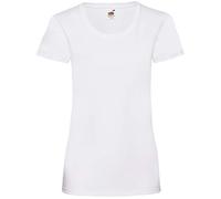 Fruit of the Loom Johnson, Camiseta, Mujer, Bianco, M