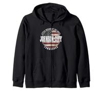 Johnson City Tennessee, Bandera Americana Vintage Sudadera con Capucha