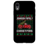 Johnson Family Ugly Christmas Sweater Red Truck Funny Xmas Carcasa para iPhone XR