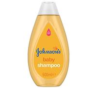 Johnson's Baby Champú (1 x 500 ml), champú suave para niños con fórmula que no más lágrimas, champú hipoalergénico para cabello suave y brillante, ideal como regalo de baby shower, adecuado para niños