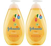 JOHNSON'S Baby, Champú para niños, fórmula ligera y delicada, sin colorantes, alcohol y jabón, no más lágrimas, ideal para toda la familia, 750 ml (Paquete de 2)