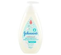 Johnson's Baby, Cottontouch - Baño de ducha 2 en 1, para niños y recién nacidos, con algodón real, sin colorantes sulfatos ni alcohol, sin lágrimas, 500 ml
