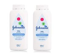Johnson's Baby Johnson's Baby Talco en polvo, paquete múltiple de 2 | Talco clínicamente probado para la piel delicada del recién nacido | Deja la piel suave y tersa | 2x200g