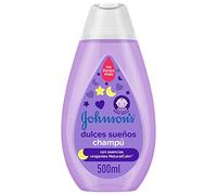 Johnson's Baby Champú Dulces Sueños con esencias relajantes NaturalCalm (500 ml), champú para niños y bebés activos, champú sin sulfatos ni parabenos hipoalergénico