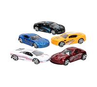 Johntoy 26907 5 Injection Moulded Cars 1:56, Multi-Colour (Importación USA)