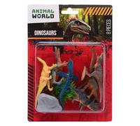 Johntoy Animal World - Juguete de dinosaurio (8 unidades)