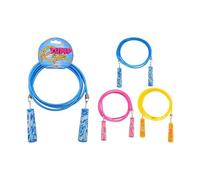 Johntoy Cuerda de saltar multicolor mango de plástico 2,2 metros juguete