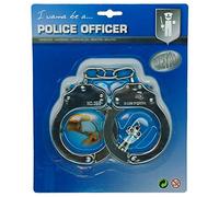 Johntoy esposas del oficial de policía del metal - Juego de 2