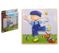 Johntoy Fien y Teun Puzzle - Juguete educativo para niños de cartón