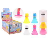 Johntoy Juego de accesorios de bádminton en tubo, 3 colores, juguete