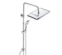 JOHO 304 Columna de ducha sin Grifo Set de Ducha sin Thermostato Monomando Acero inoxidable cromado set de ducha con ducha de mano(35x25cm)