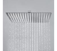 JOHO Rociador superior de ducha de 40x40cm cabezales de ducha de fácil cuidado de acero inoxidable 304 con ducha antical