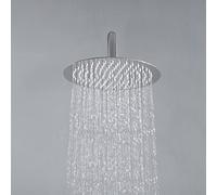 JOHO Rociador superior de ducha cabezal redondo de ducha de fácil cuidado de acero inoxidable 304 con ducha boquillas antical. 20 cm / 8 pulgada