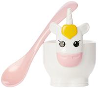 Joie 16002 Unicorn - Soporte para hueveras con cuchara, plástico, color blanco