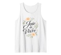 Joie de Vivre Francia Francia Floral Summer Vibes Camiseta sin Mangas