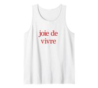 Joie de Vivre Regalo francés Viaje francés a París Francés Camiseta sin Mangas