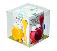 Joie Watchers - Set de 4 hueveras con Cuchara, plástico, Multicolor