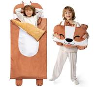 JOIEDOMI - Colchoneta para Siesta para niños pequeños con Almohada y Manta, a Partir de 3 años - Colchoneta para Siesta Preescolar (Perro marrón, L)