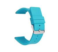 Joielavie Correa de goma suave para reloj, Azul turquesa, 16 mm