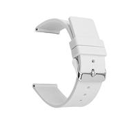 Joielavie Correa de goma suave para reloj, Blanco, 18 mm