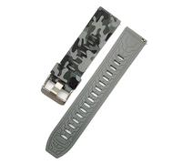 Joielavie Correa de reloj de goma universal 18-24 mm de liberación rápida Reemplace la correa de la pulsera, camuflaje gris, 22 mm