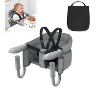 JOIEYOU Asiento de mesa plegable para bebé con bolsa de transporte, silla de mesa rápida para bebés de 6 a 36 meses en casa y de viaje