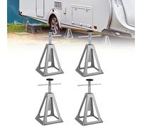 JOIEYOU Caballetes para Coches Aluminio para Coches, 1T de Capacidad de Carga, Soportes de Remolque, Soportes de Apoyo 285-430mm para Coches, Caravanas, Autocaravanas Accesorios, 4 Piezas
