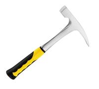 JOIKIT Martillo de púas de roca de 822.1 g, martillo de mampostería forjado de 12 pulgadas para geólogos mineros