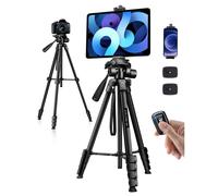 JOILCAN Phone Tripod Stand 68"""" Tripod for iPad iPhone Tablet with Remote Universal Holder Carry Bag Travel Aluminum Tripod for Video Reco