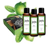 JOILS® Set de Esencias para Sauna BIO - 3x100 ml Aceites Esenciales 100% Naturales para Sauna, Aroma Natural para Sauna, Set de Regalo