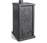 JOIMA - Estufa Biomasa sin electricidad modelo Eco Nova (pellets-Orujo). Funciona sin luz. Estufa de pellets (GRIS)