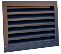 JOIMA - Rejilla de Ventilación de Aluminio. Lamas Fijas en Forma de " Z ". Modelo TORRALBA. 70 CM ANCHO x 90 CM ALTO (Medidas Interiores)