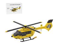 JoinBlox Juego de construcción de bloques de construcción de avión militar, escala 1:40, H145, Hawk, helicóptero civil, 611 piezas, ingeniería, helicóptero, bloques de construcción, juguete de