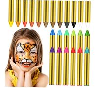 JOINPAYA 1 Caja Crayones Al Óleo Ecológicos Pintar Lápices De Colores Pastel Al Óleo Kits De Pintura De La Cara Palos Cera De Aceite De Protección Del Medio