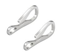 JOINPAYA 1 Juego Clip De Inoxidable Anillo De Mosquetón Práctico Y Duradero para Actividades para Camping Y Senderismo 2 Piezas