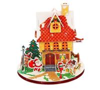 JOINPAYA 1 Juego De Navidad Pequeños Rompecabezas Kits De Construcción De Navidad Papel