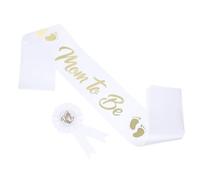 JOINPAYA 1 Juego Insignia de correa de fiesta cinturón de accesorios para fotos de embarazo regalos de papá mamá a ser faja para baby shower mami para ser faja constituir bebé