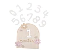 JOINPAYA 1 Juego tarjeta de meses Vaya edad por favor mensual recien nacido recién nacido tablón de anuncios para un nuevo bebé de bebé de madera mes bebé