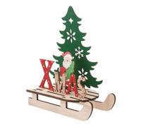 JOINPAYA 1 Pieza Modelo de Rompecabezas de Madera decoración Fiesta Superficie de la Mesa Christmas Puzzle navideños Decoraciones navideñas Suministros de Navidad Dark Grey