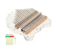 JOINPAYA 1 Set Piano de Dedo de 17 Teclas Acrílico Kalimba para Principiantes, Instrumento Musical Portátil Bolsa para Viaje, Adecuado para Viajes y Camping