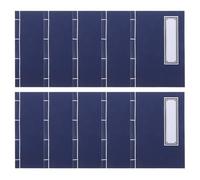 JOINPAYA 10 Cuadernos Encuadernados Estilo Chino de Papel Kraft Tapa Dura Blanca Tamaño Portátil Libreta para Tomar Notas Diario para Oficina Escuela y Actividades al Aire Libre