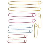 JOINPAYA 10 Hebillas de Aleación para Marcar Puntos de Crochet Accesorios DIY para Tejido a Mano Tamaño Grande Surtido 9/12/15/17/20 CM 2 Piezas por Medida Colores Color Aleatorio