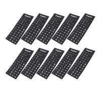 JOINPAYA 10 Hojas Pegatinas de Letras para Teclado en Inglés de PVC Negro Diseño Especial, Fáciles de Aplicar y Remover para Ordenador Portátil