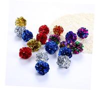 JOINPAYA 10 Piezas Bolas Crinkle para Gatos Juguete Interactivo Ruidoso Colorido para Gatitos y Mascotas Sonido Divertido Estimular Naturales Color Aleatorio Color Aleatorio